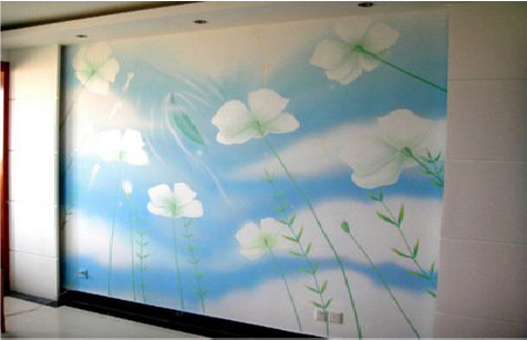 孟连画墙绘怎么画好白云的蓬松感？