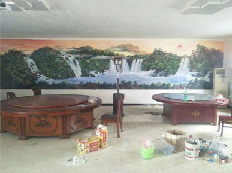 孟连墙绘-写实风景