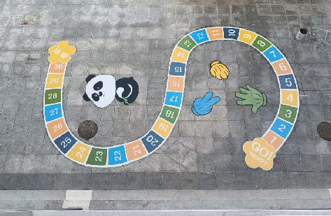 孟连地面游戏彩绘