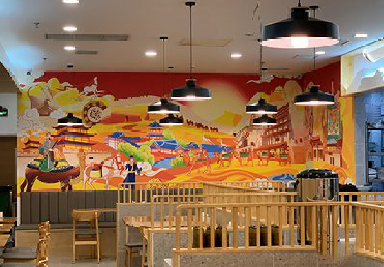 孟连商业空间彩绘介绍。